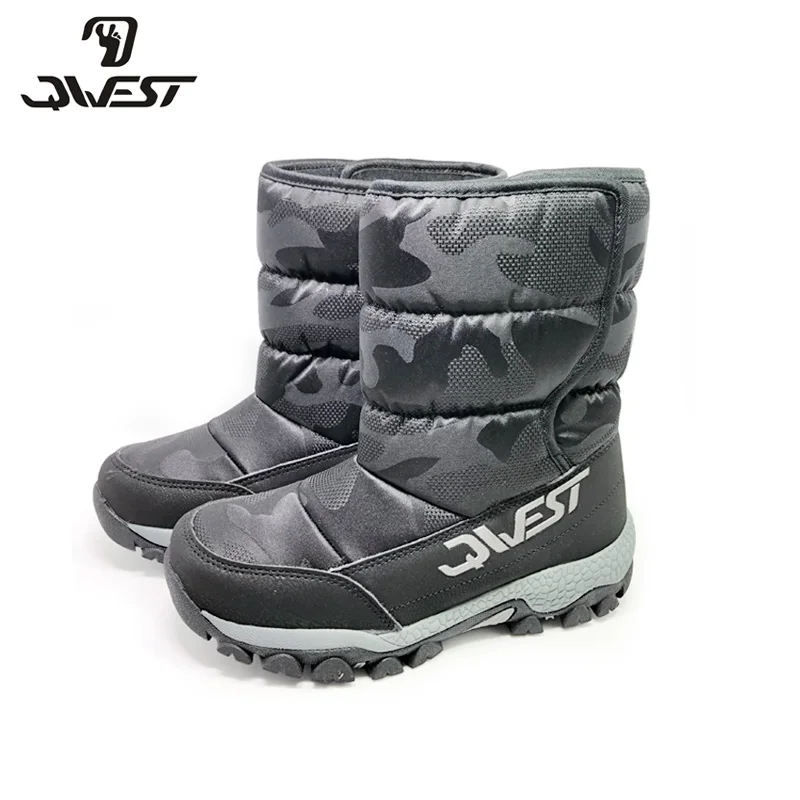 

FLAMINGO 2020 Winter High Quality Mid-Calf Navy Wool Keep Warm Kids Shoes Anti-slip Snow Boots for Boy Free Shipping 92D-NQ-1524