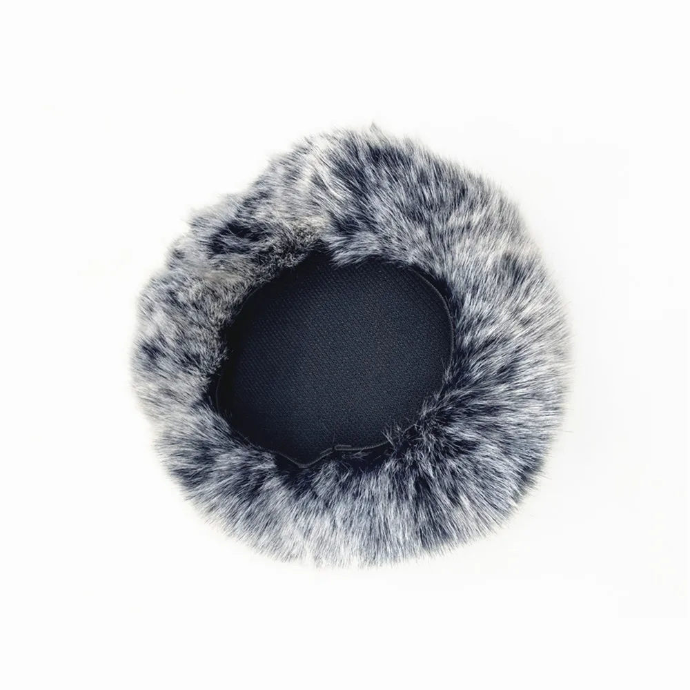 Binaural Mic Outdoor Fur Windshield Microfone Pára-brisas para 3dio Headbelt Recorder Espaço Livre Asmr Dead Cat Furry Windshield - Image 6