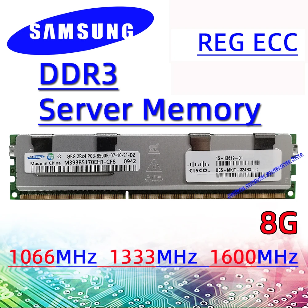 Серверная память Samsung ddr3 ОЗУ 4 ГБ 8 16 32 REG ECC 1066 МГц 1333 1600 1866 PC3 168500R 10600R 12800R 14900R |