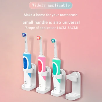 

Storage Hooks Toothbrush Holders Electric Toothbrush Wall Mount Rack Bathroom Accessories Suction Cup Tooth Brush Holder Rack