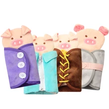 

Early Learning Learn Use Zip Button Snap Buckle Tie Lace Boards for Toddlers