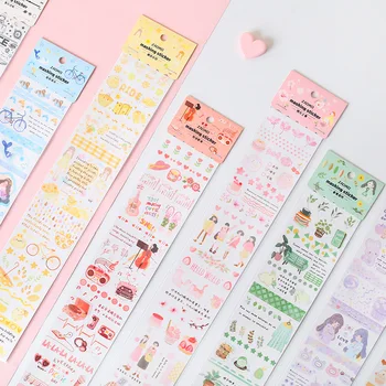 

Sakura Summer Series Paper Tape Paper Tape Scrapbook Stationery Decoration Strip Tape Stationery Sticker
