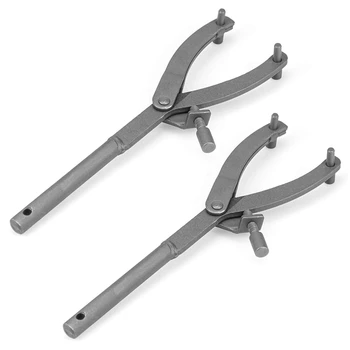 

2 Pack Spanner Wrench, Adjustable Wrench Holder, Clutch Hub Rotor Sprocket Spanner Wrench Set & Fan Clutch Removal Tool