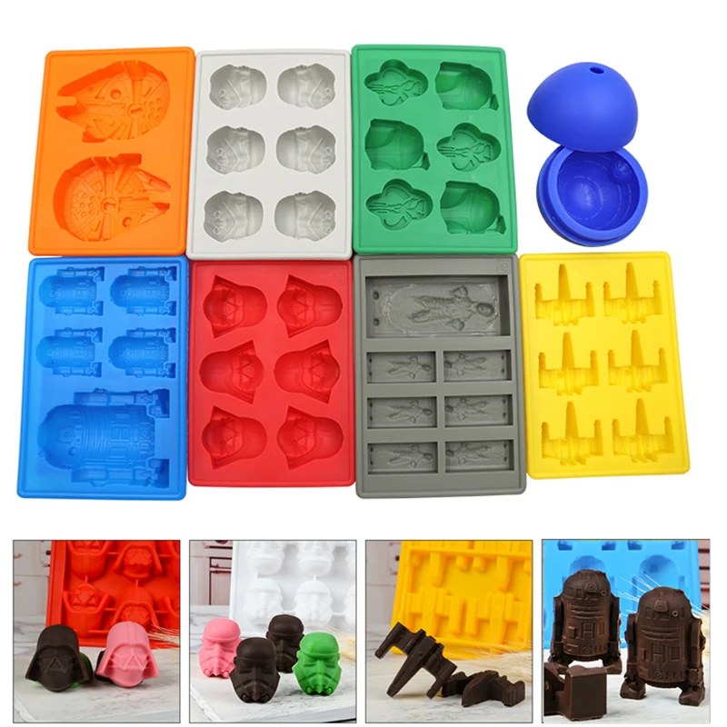 Форма для еды из аниме Звездные войны поднос льда форма шоколада печенья выпечки