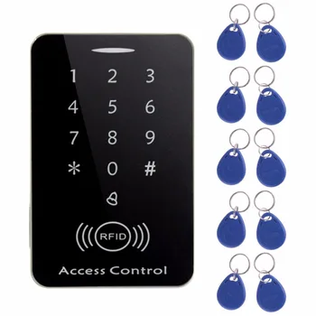 

LESHP 125khz RFID Keypad access control system digital keyboard door lock controller RFID card reader with 10pcs TK4100 keys