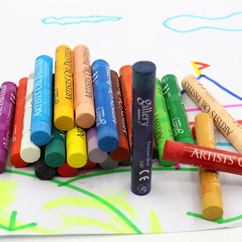50 цветов, масляная пастель круглой формы для художника, ученика, рисование, ручка для рисования, школьные канцелярские товары, товары для рукоделия, мягкий детский карандаш