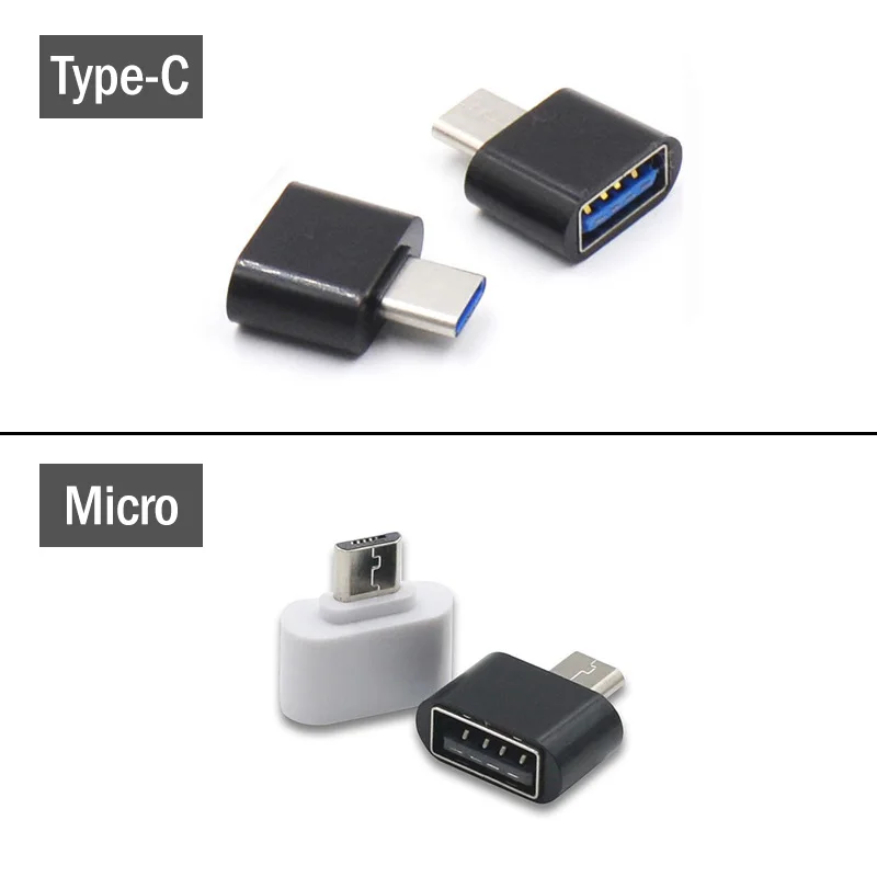 Мини микро USB и Тип C OTG адаптер для MacBook планшета смартфона Android USBC конвертер Samsung