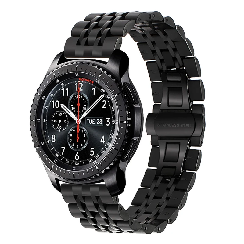 22 мм 20 мм ремешок из нержавеющей стали для samsung Galaxy Watch 46 мм 42 мм/Active 2 44 мм 40 мм Band gear Sport/S2 S3 браслет ремешок