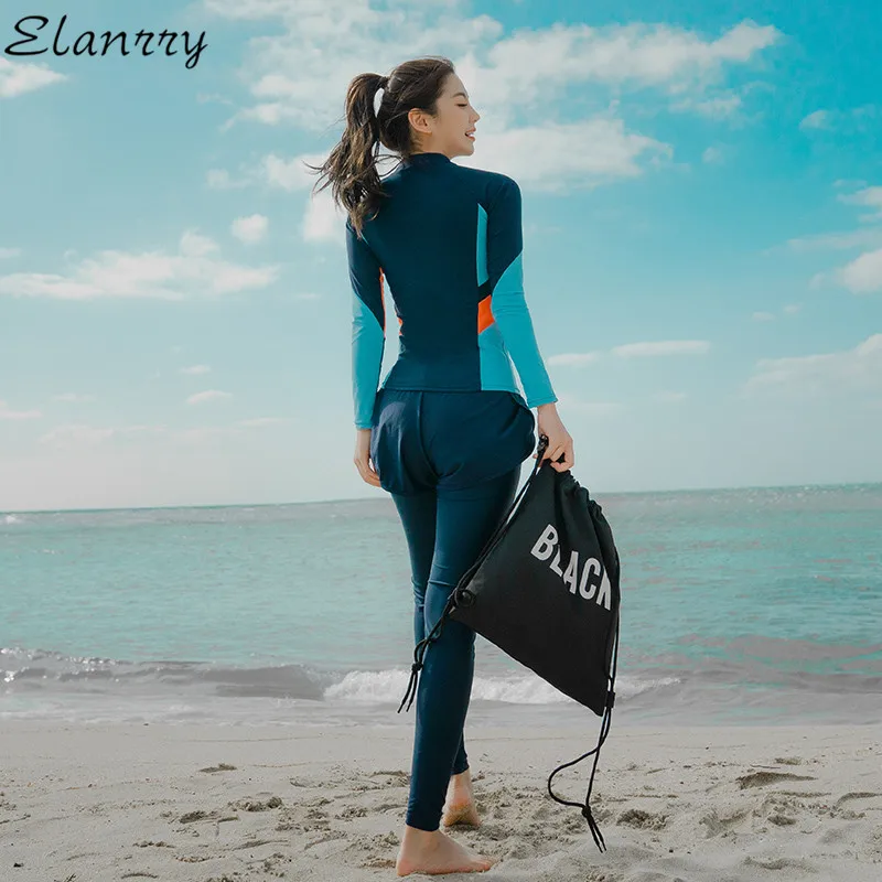 Swim Suit Women Long Sleeve Pants