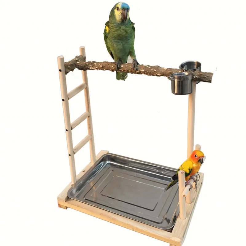 36X24X45 см попугай perches игровая площадка для птичьего клюва коготь шлифовальная