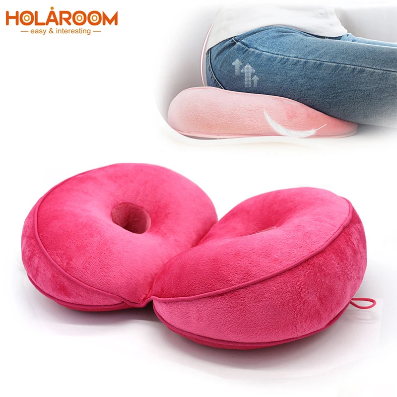Holaroom многофункциональная подушка для сидения, двойная комфортная подушка из пены с эффектом памяти, подъемник сидения, Красивая Подушка для сидения, домашний декор