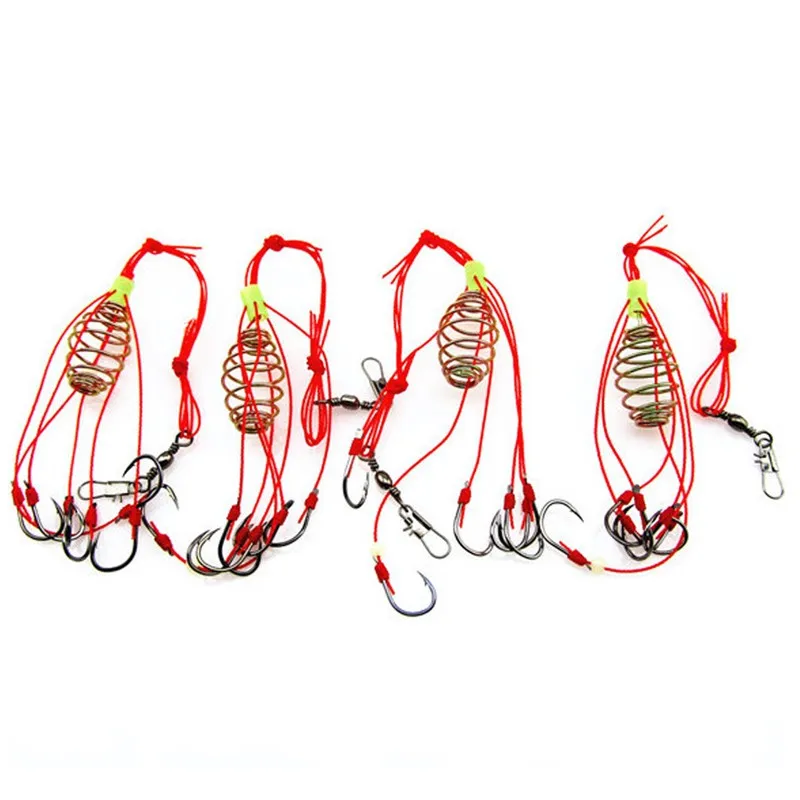  BESPORTBLE 4 Pcs Fluorescent Explosion Hook Carp Bait Fishing  Baits Fishing Lure Fishing Bait Traps Carp Feeder Fishing Basket Cage  Fishing Bait Hook Lure Hook Plastic Luminous Hook : Sports