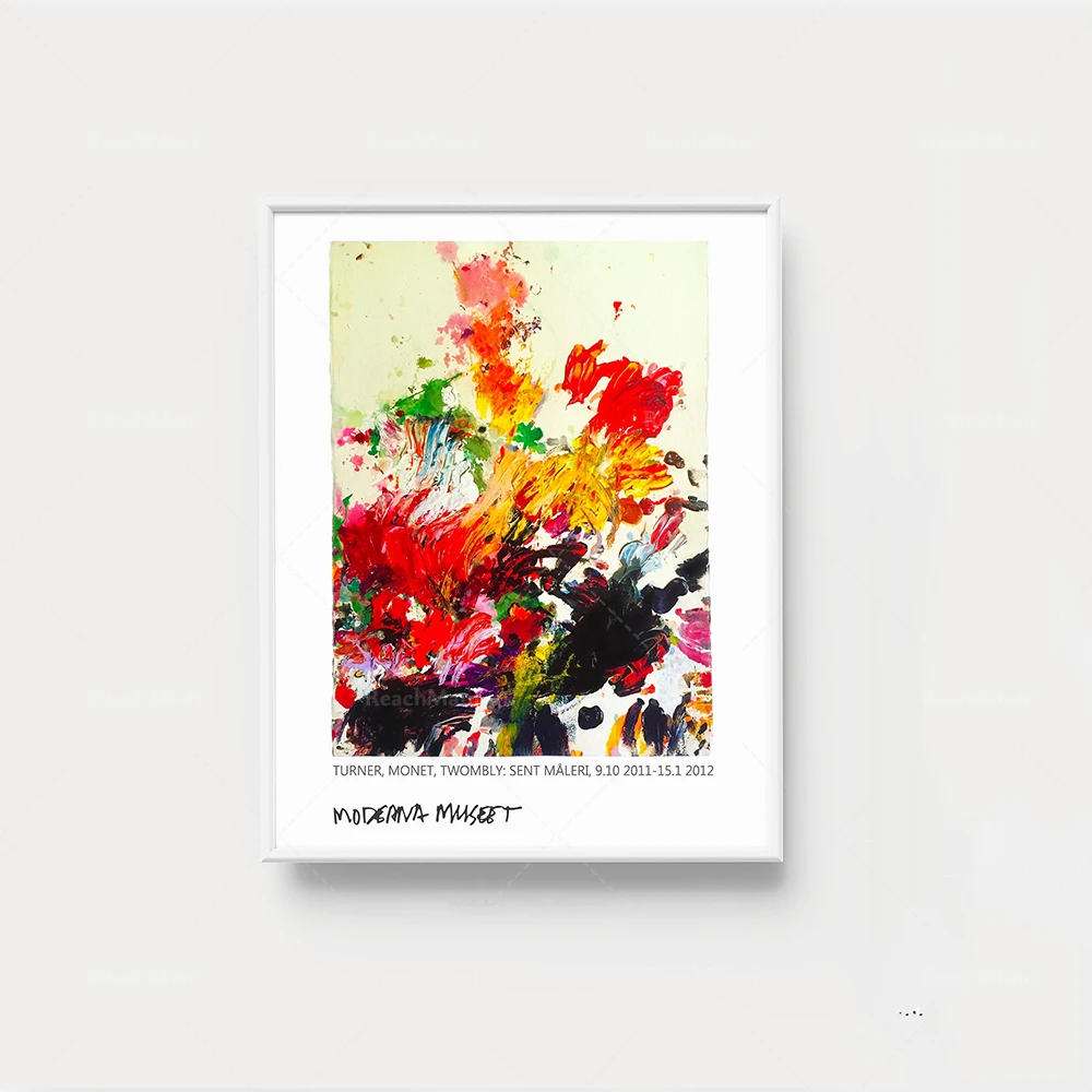 CY Twombly abstract art print, Twombly SFMOMA poster, CY Twombly