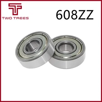 

608ZZ Rolamento 8x22x7mm 10pcs/lot Skate Stroller 608 ZZ Miniatura de Esferas 608Z 608 2Z Rolamento for 3D printer parts