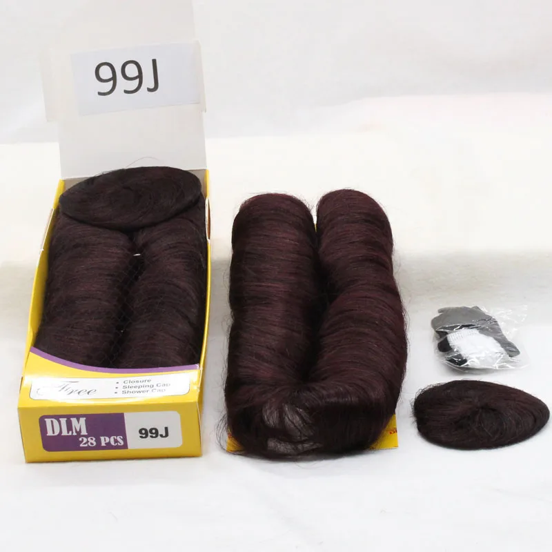 

DLME 99j# 27 Pieces Weaving Bump Hair Extensions Straight Weave Hair Layered High Temperature