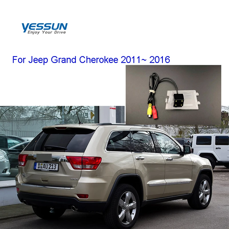 Yessun номерной знак камера заднего вида для grand cherokee Jeep Cherokee 2011 ~ 2016 Ночное видение 170