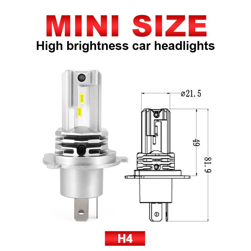 HLXG LED H4 H7 CSP Mini Projector lamps Hi/Lo Beam for car Headlight Bulb Motocycle H4 led luces led para auto 12V 6000K 12000LM led car lights led lights led bulbs led headlights led car headlights car headlamps