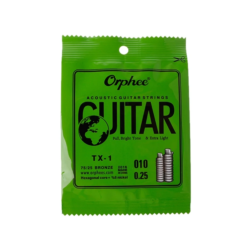 10 шт. Orphee TX акустические фольклорные струны из углеродистой стали очень