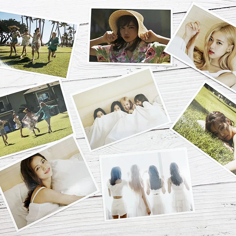 Альбом BlackPink Kill This Love BlackPink's Summer Diary на Гавайских фотографиях JISOO LISA ROSE JENNIE LOMO Post Card LJJ692