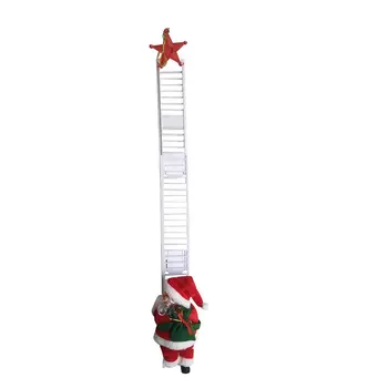 

Electric Santa Claus Climbing Ladder Christmas Gift Toy Doll Electric Music Climbing Ladder Santa Claus