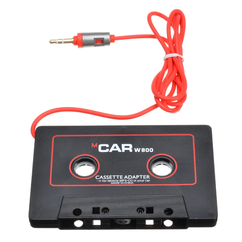 Câble Jack 3,5mm Adaptateur Convertisseur Cassette audio Pour iPod CD  Lecture MP3 sur Lecteur Cassette Autoradio Voiture Noir