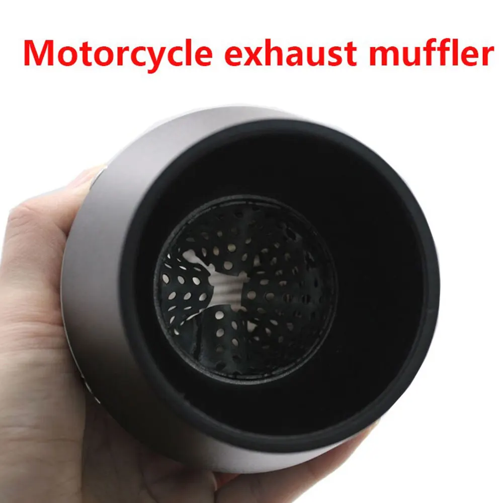 Vehemo 51mm Exhaust Pipe Db Killer Motorcycle Exhaust Refit Motorcycle Exhaust Muffler for Scooter Modified for Motobike