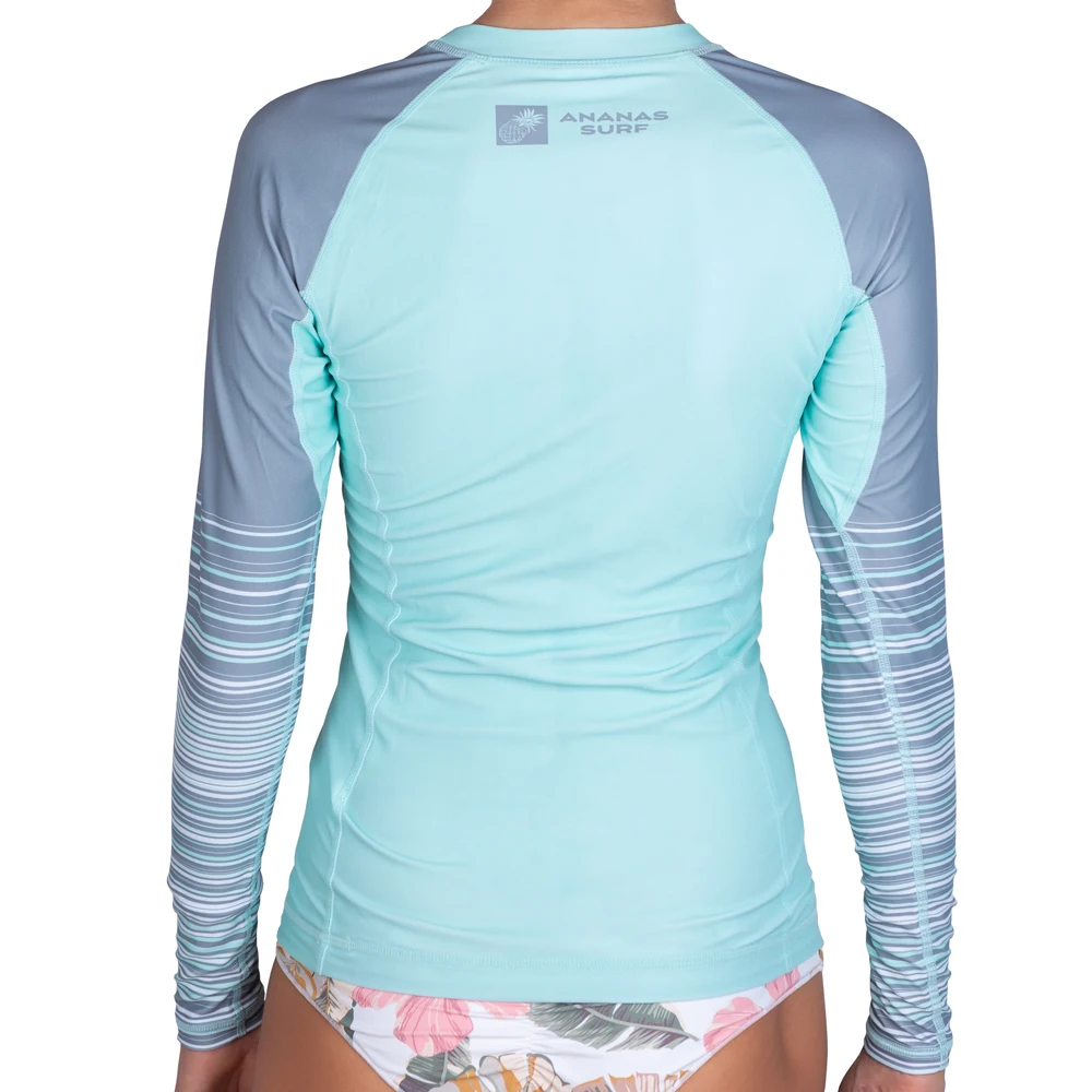 Ananas Surf Rashguard Women's Girl's Long Sleeve Swimsuit UPF 50+ Swim Quick Dry Print Sailing Diving Clothes Surfing T-Shirt