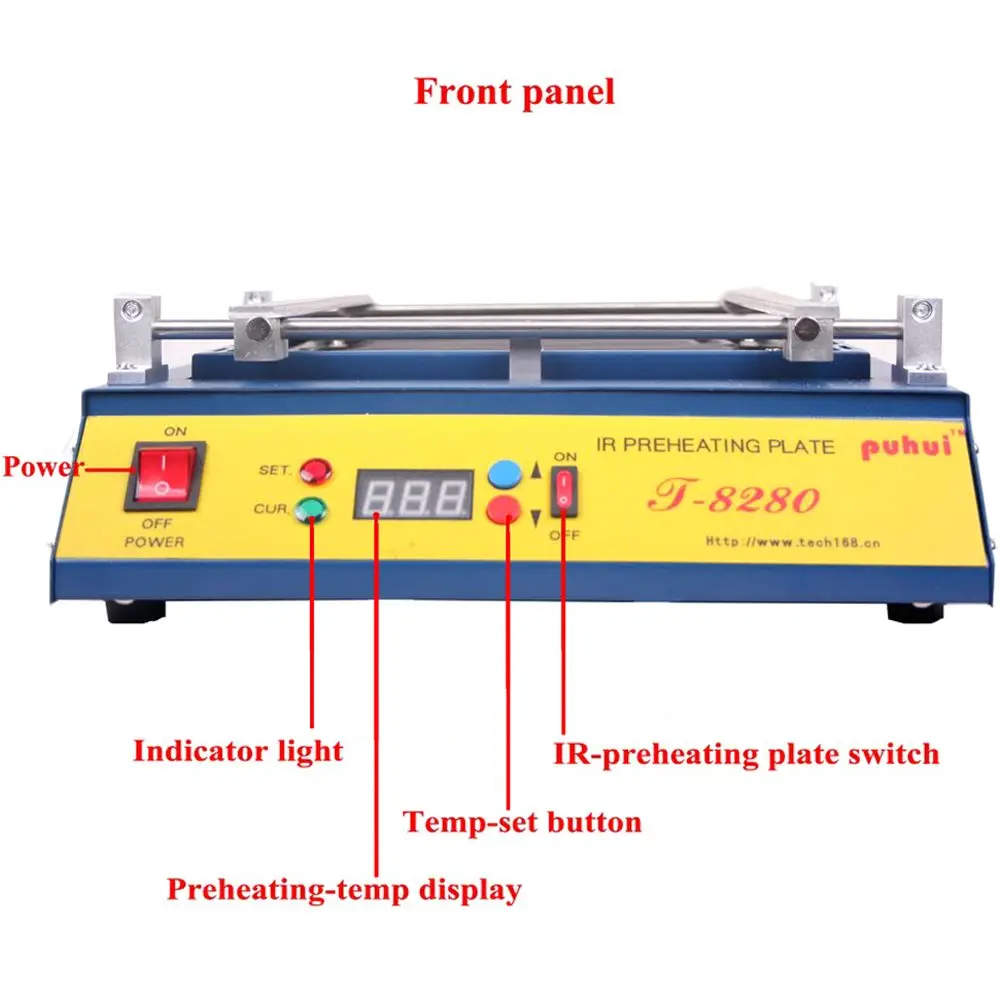 PUHUI 220V или 110V T 8280 печатная плата преднагревательная плита IR печь|plate stock|plate and sheet