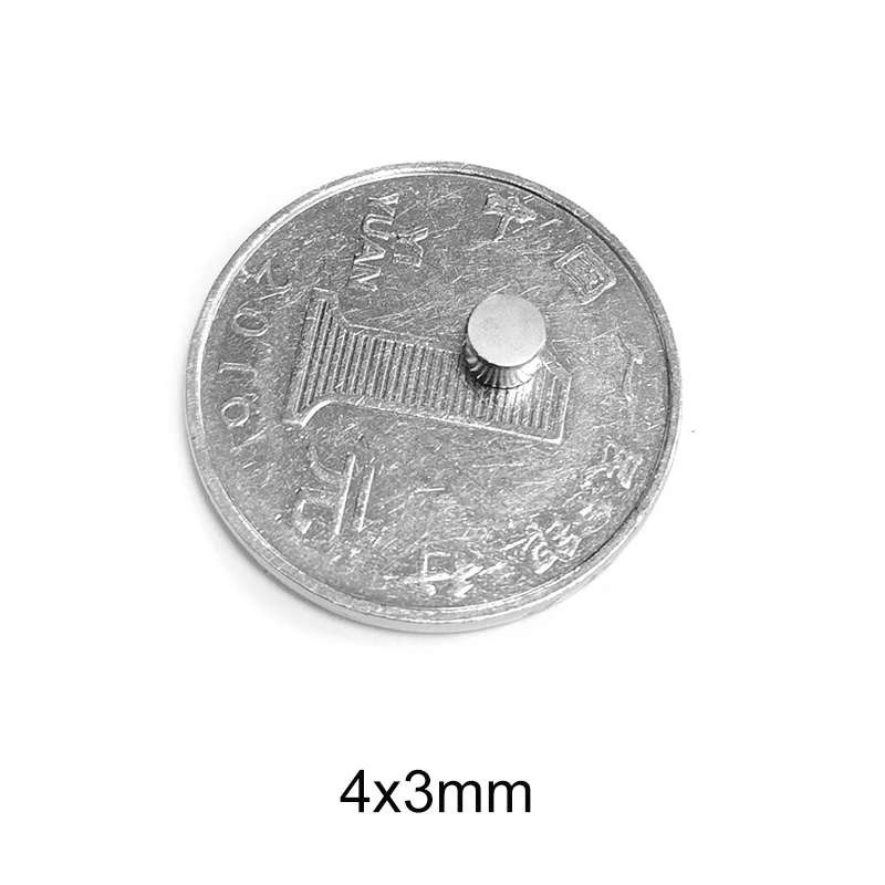 50 ~ 1500 шт 4x3 мм электро магниты маленькие круглые 4 x 3 лист неодимовый магнит диск
