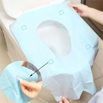 

10Pcs/lot Disposable Toilet Sanitary Pads Wood Pulp Waterproof Hygiene Seat Covers