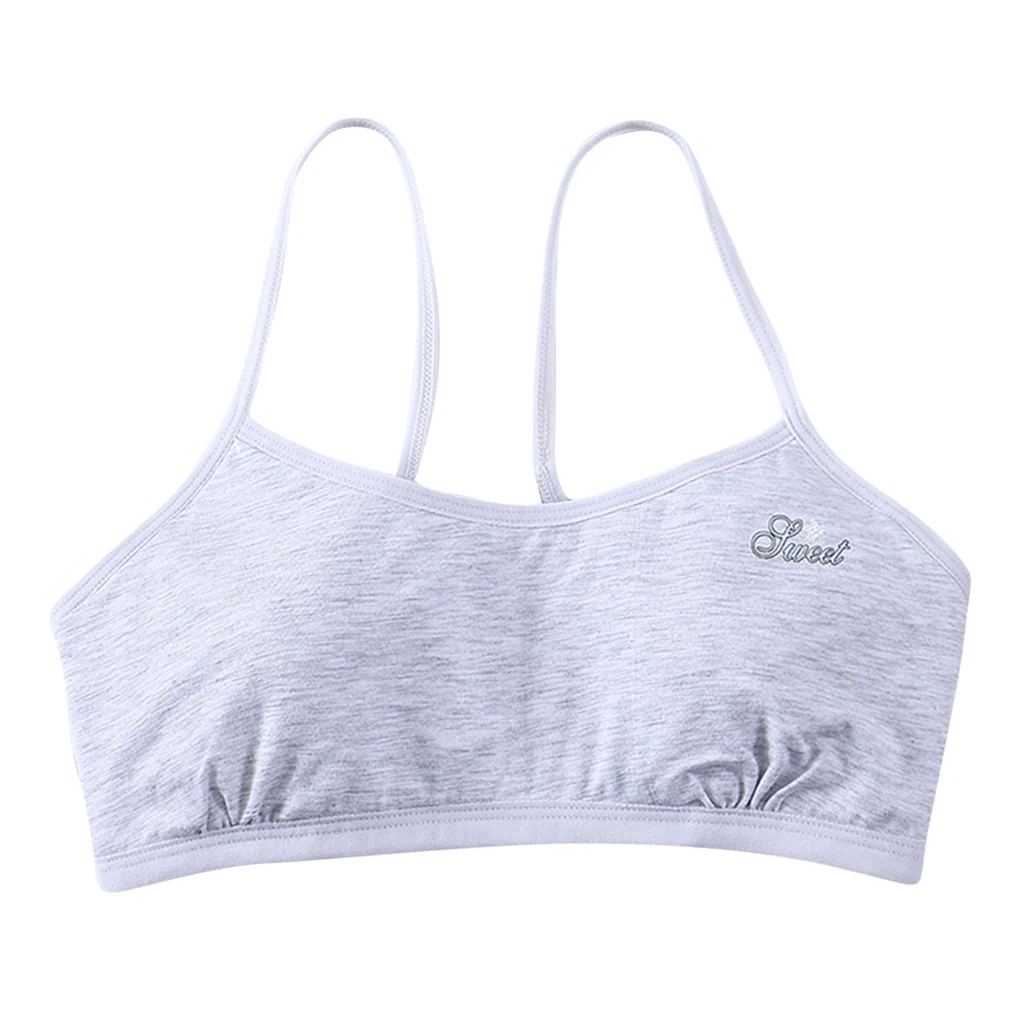 Young Girls Teen Girls Breathable Bra Wireless Stretchy Yoga Bras Training Bra for Activity Gym
