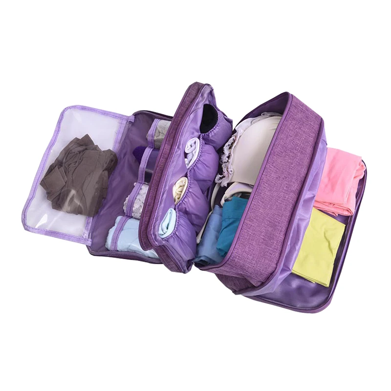  BUCHNIK Women Underwear Bags Portable Travel Compartment Wash Cosmetic Clothes Organizer Fashion Br