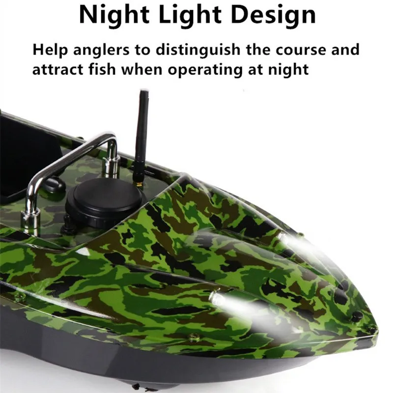 16 GPS 500M Fixed Speed Cruise RC Bait Boat 6Hour Yaw Automatic Calibration Waterproof Nigh Lighting High Speed RC Fishing Boat 3