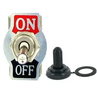 Waterproof Cover 2-Pin Heavy Duty Spst Switch Internal Switch On-Off Toggle Switch 12v Car 6 A / 250vac 10a / 125vac