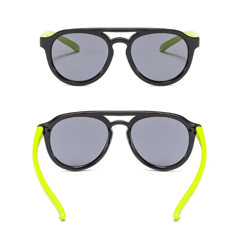UV400 Kids Sunglasses Colorful Boys and Girls Glasses Silicone Goggles Sun Glasses Shades for 4-12Y Child