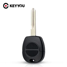KEYYOU 2 Tasto Chiave A Distanza Dell'automobile Borsette Caso Combo Uncut Lama per Nissan Primera Micra Terrano Almera X Trail di Vibrazione auto Chiave Fob