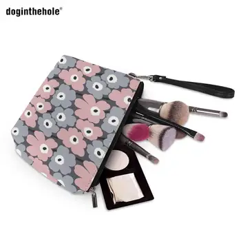 

Doginthehole Multifunction Travel Cosmetic Bag Women Makeup Bags Nordic Flower Toiletries Organizer Female Storage Make Up Case