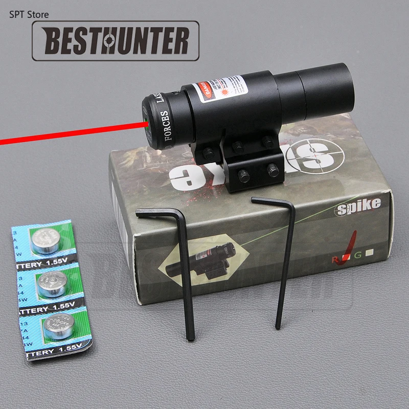 

Tactical Flashlight Laser Vision Night Hunting Compact Adjustable Red/Green Dot Laser Sight Airsoft Sniper Rifle