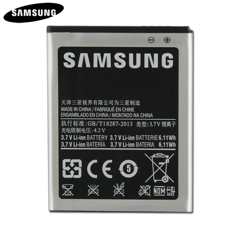 Телефон Батарея EB-F1A2GBU для samsung I9100 I9108 I9103 I777 I9050 B9062 Оригинальные запасные Батарея 1650 мА-ч