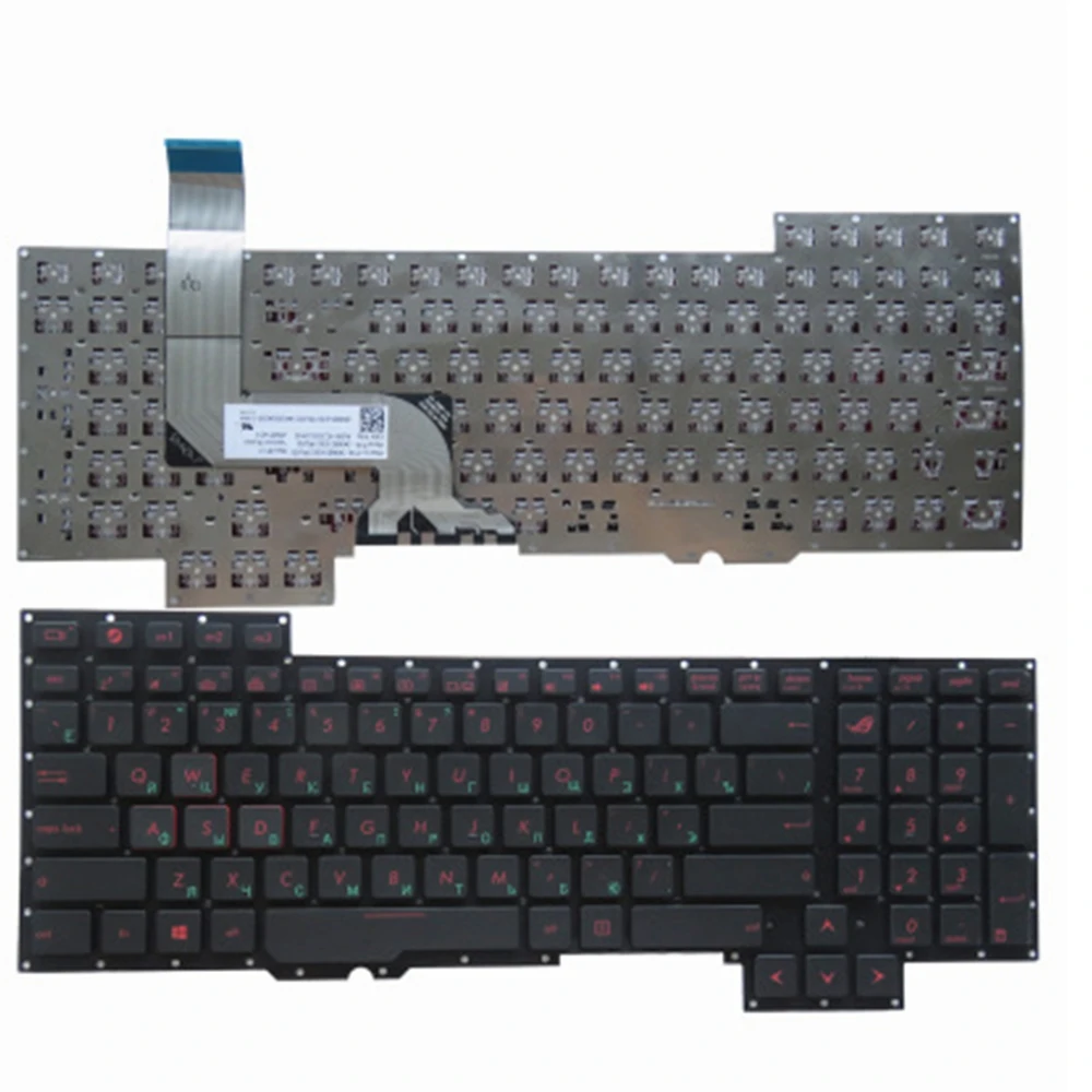 

NEW Russian keyboard For Asus G751 G751JM G751JT G751JY 0KNB0-E601RU00 ASM14C33SUJ442 RU laptop keyboard no frame