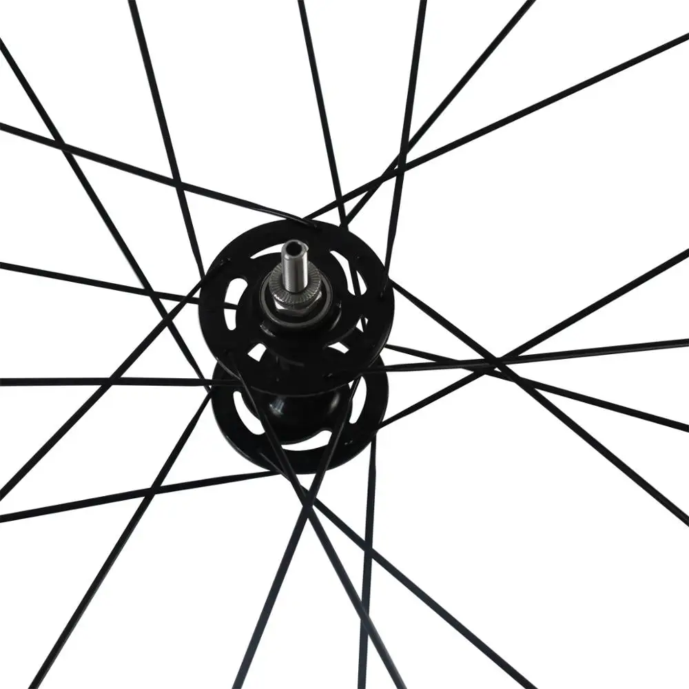 Sale Track Bike Dimple Finish Wheel Set 50mm Deep 25mm Wide 404 Fixed Gear Wheels with Novatec A165SB A166SB Single Speed Hub 4