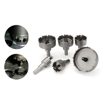 

6PCS 68mm Carbide Alloy Steel Tip TCT Hole Saw Cutter Drill Bit Set Cutting Tool