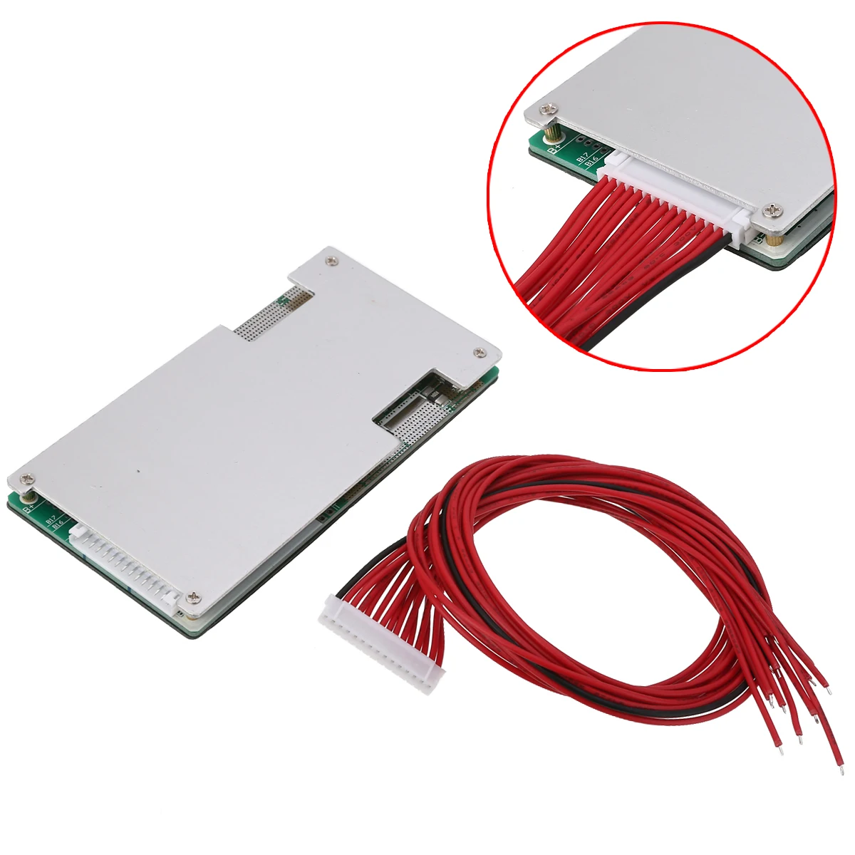 Защитная плата для литиевых и li ion батарей 1 шт. 14S 45A 50 4 в с балансом BMS PCB + кабель