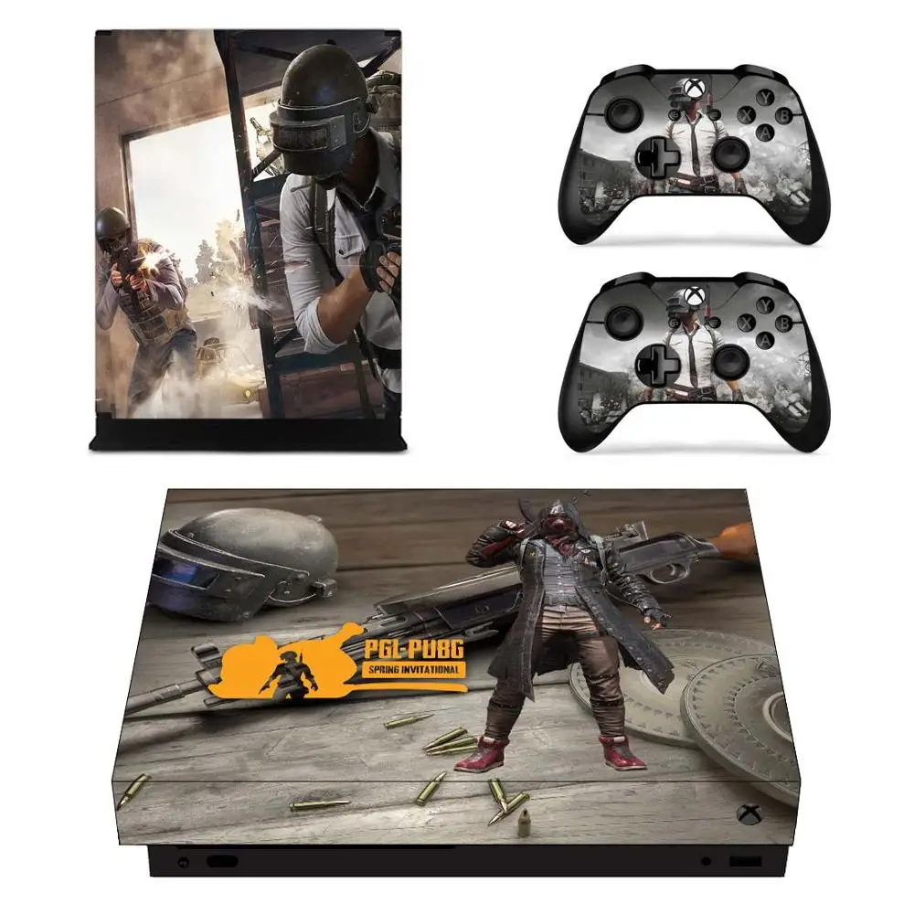  PUBG Stickers For Xbox One X Viny Skin Decals Sticker Cover Pegatina Adesivos For Xbox one X Consol