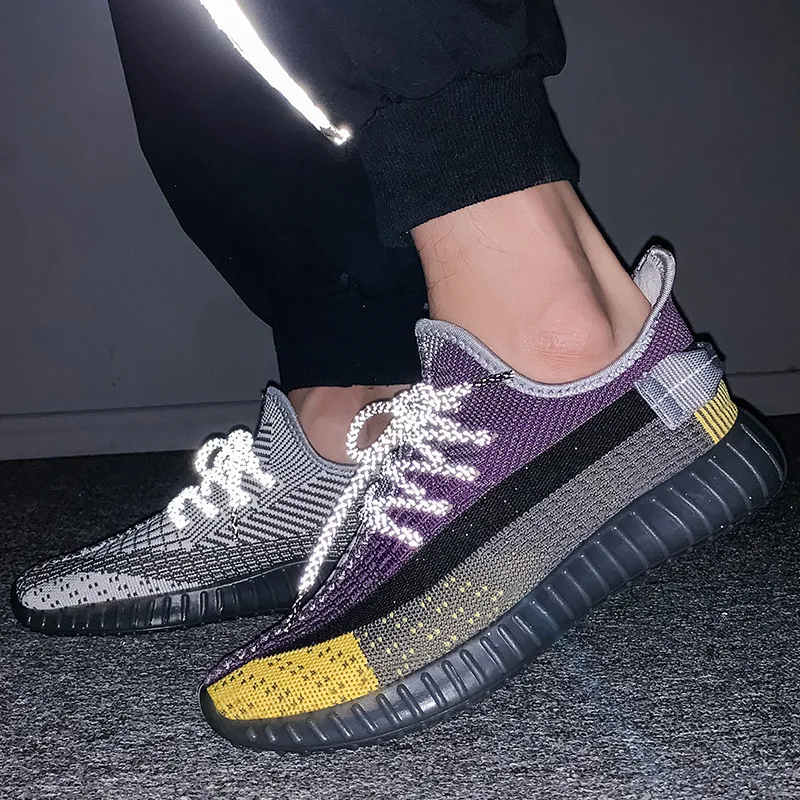 

2020 Spring New Style INS Fashion Athletic Shoes Reflective Men's Korean-style Versatile Fashion Breathable