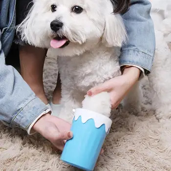 

Dog Cat dirty Paw Cleaner Cup Silicone Portable Feet Washing Device Grooming for Golden Retriever Teddy Labrador Husky Chihuahua