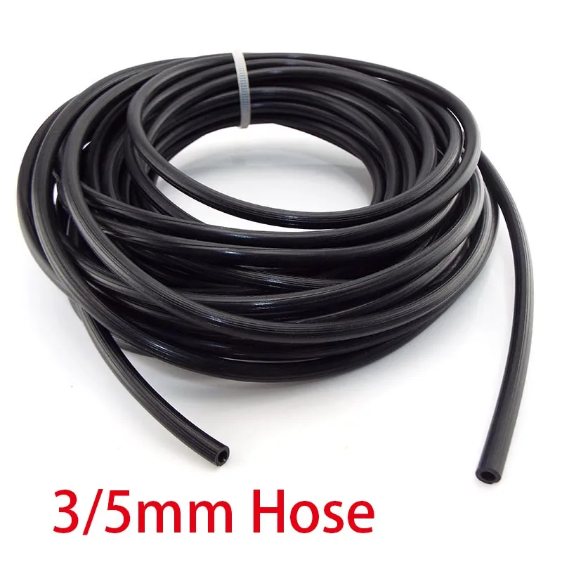 5-15m Watering Hose 3/5mm Drip Pipe 1/8&quot PVC Micro Irrigation Tube For Plants Sprinkler Garden System | Дом и сад