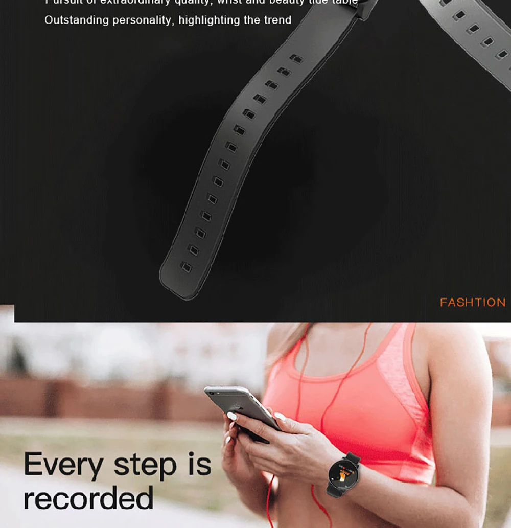 KSR906 Smart Watch Heart Rate Monitor Weather Forecast Fitness Watch Call Reminder Waterproof Bluetooth Smart Band