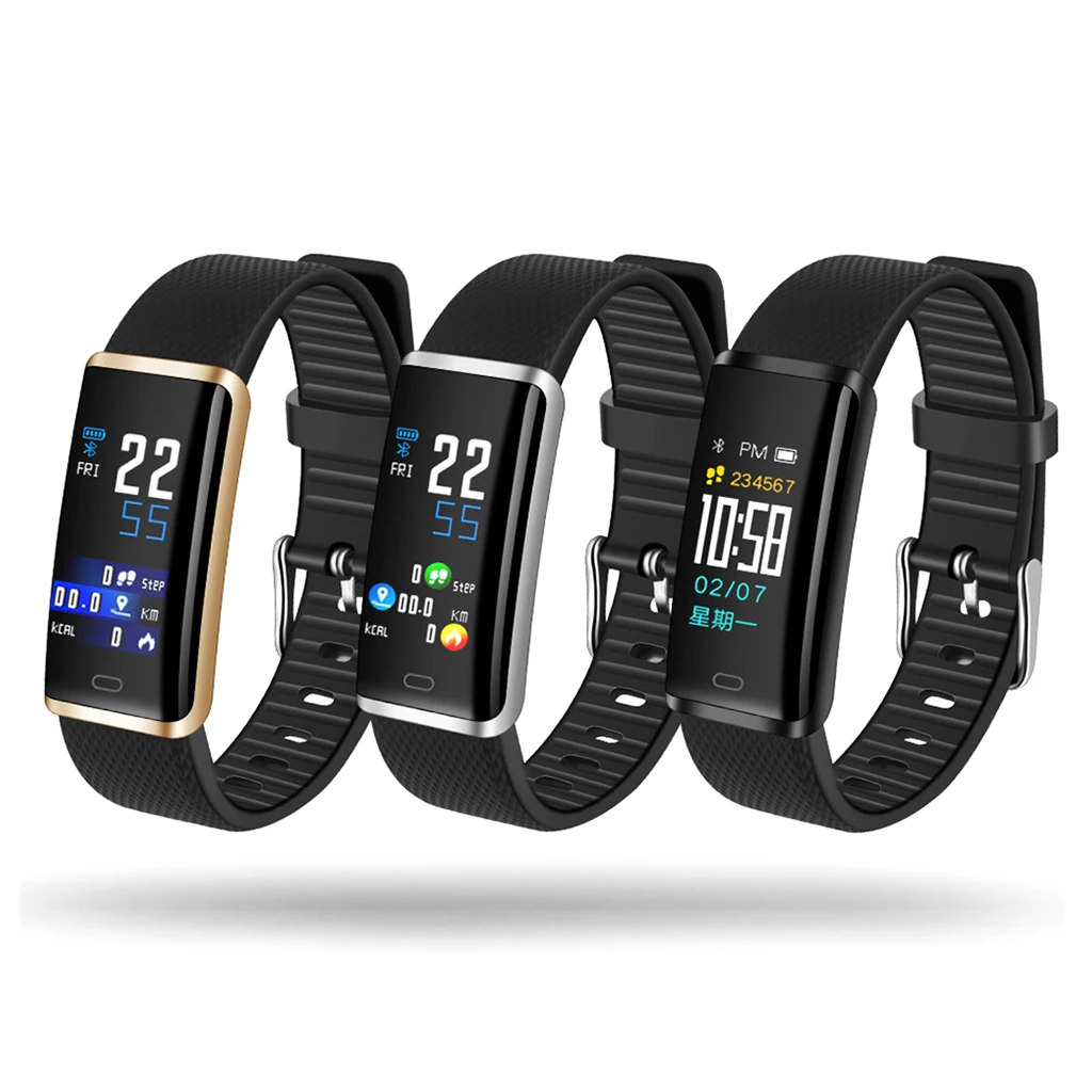 Фитнес-трекер Smartwatch Водонепроницаемая умная повязка для фитнеса с счетчик шагов и калорий шагомер часы