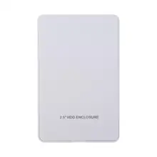 2.5in IDE Hard Disk Drive Enclosure USB 2.0 External HDD Case Box White